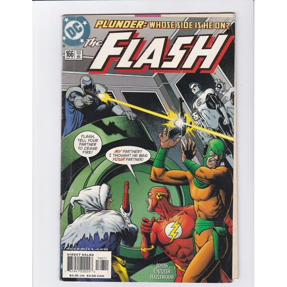 The Flash Comic‎ Book #166 Nov 2000 DC Comics Plunder Whose Side Is He On? - Picture 1 of 2